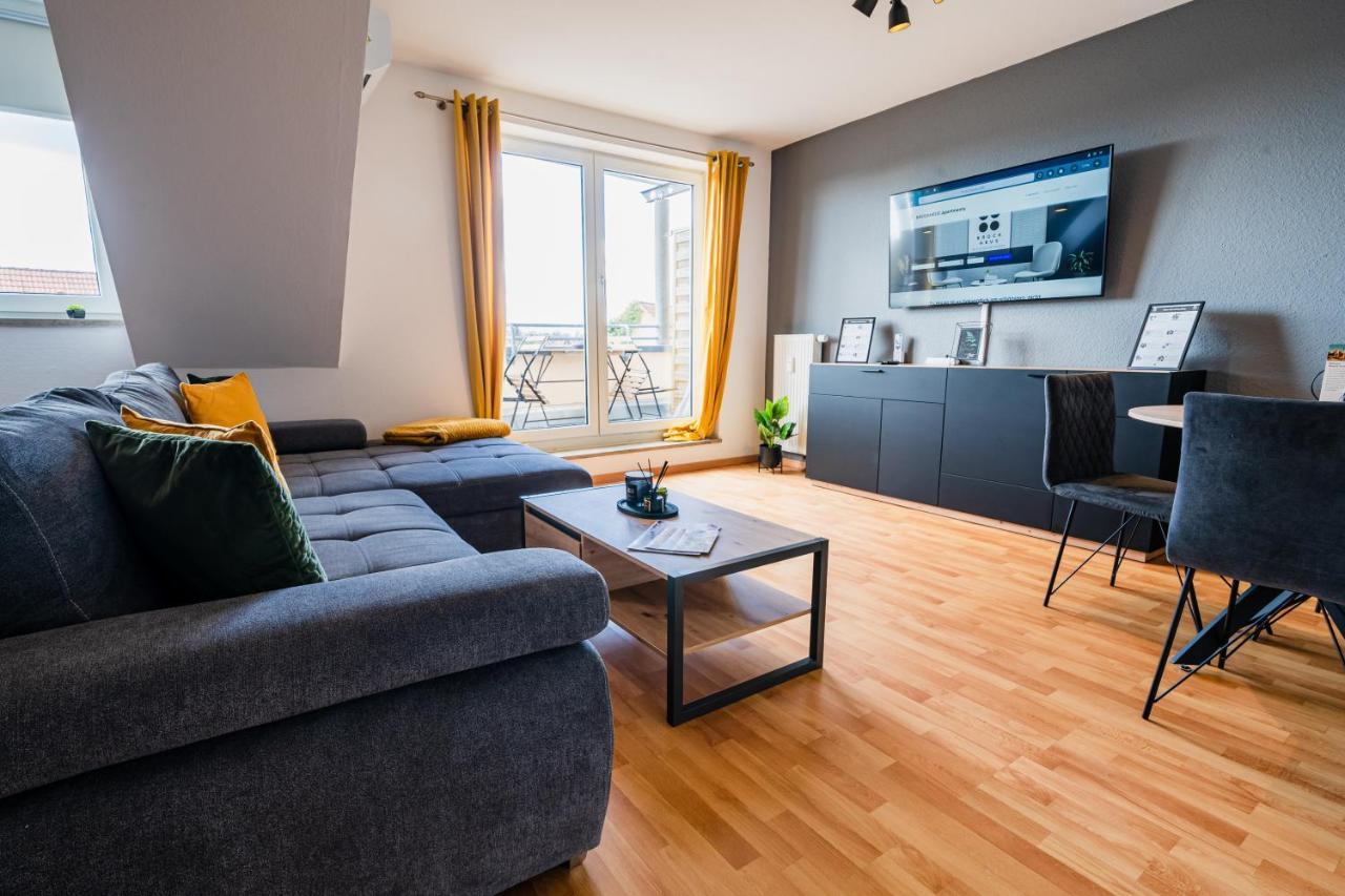 Deluxe Apartment I Klimaanlage I Tiefgarage I Balkon I Wlan Maagdenburg Buitenkant foto